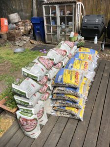 Gravel for base - Retaining Wall - Seattle Urban Oasis