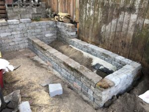 Raised Planter Bed along the fence