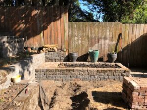 Raised Planter Bed with Pots