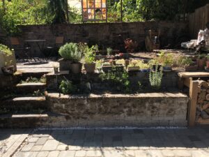 Raised Planter Sitting Area