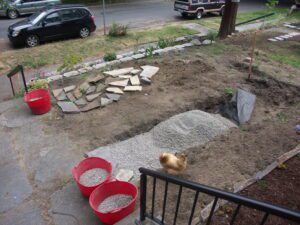 more gravel for the front yard